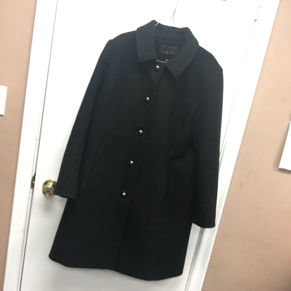 Laura Women’s Black Over Coat size 16